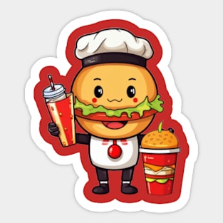 kawaii  junk food T-Shirt cute  funny Sticker